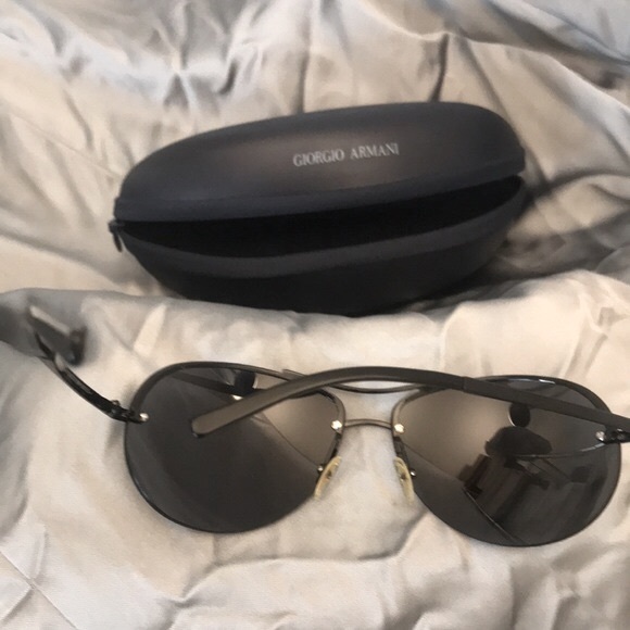 Giorgio Armani Mens Sunglasses Black - Picture 7 of 7